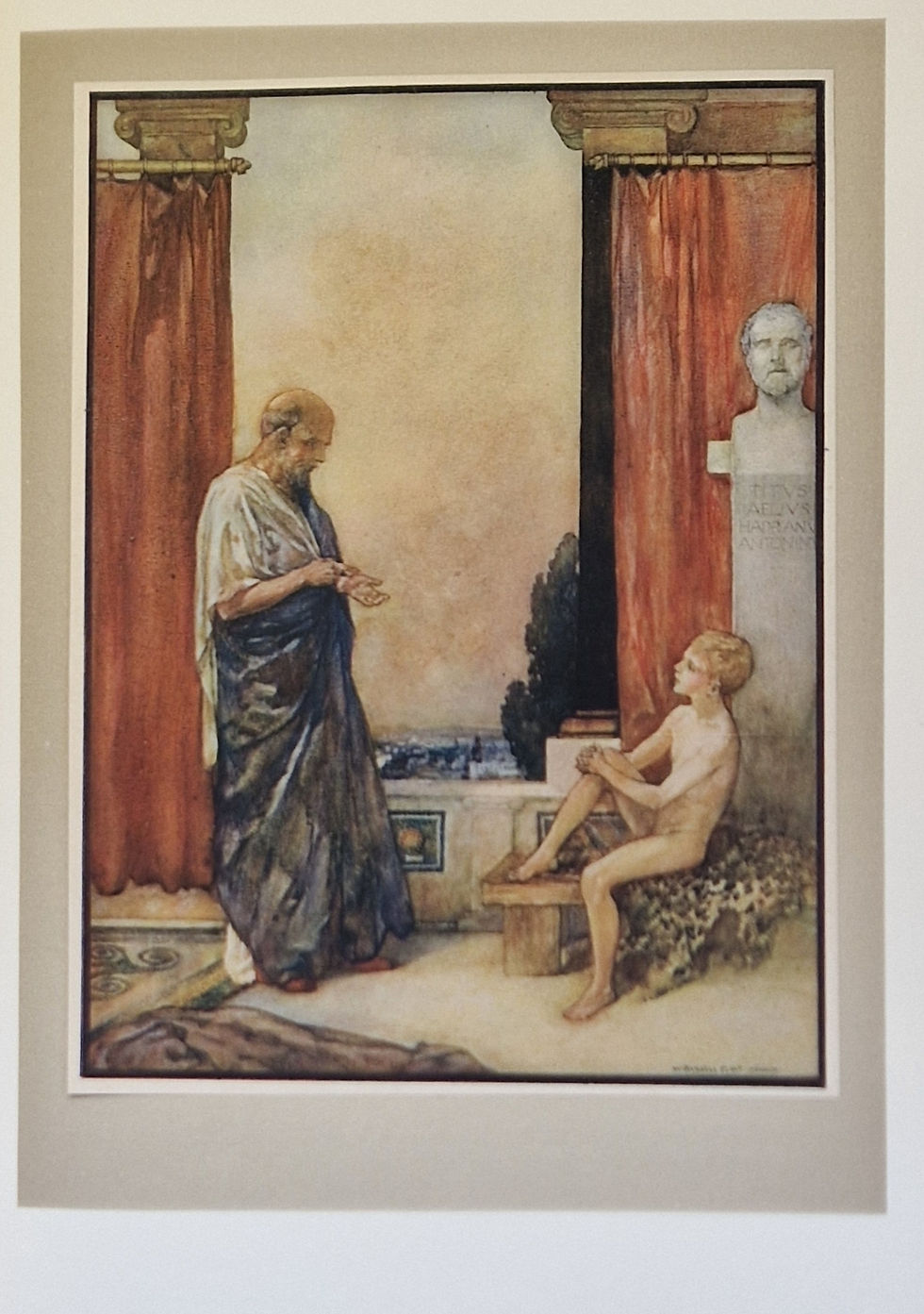 Thumbnail: The Thoughts of the Emperor Marcus Aurelius: Russell Flint, No.279/500 1909