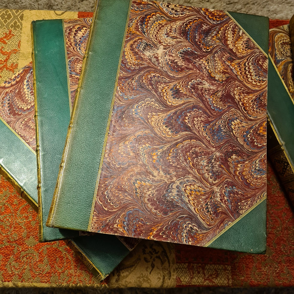 Thumbnail: The Art Journal' Lovely Library Set of 17  finely bound volumes 1849-1873