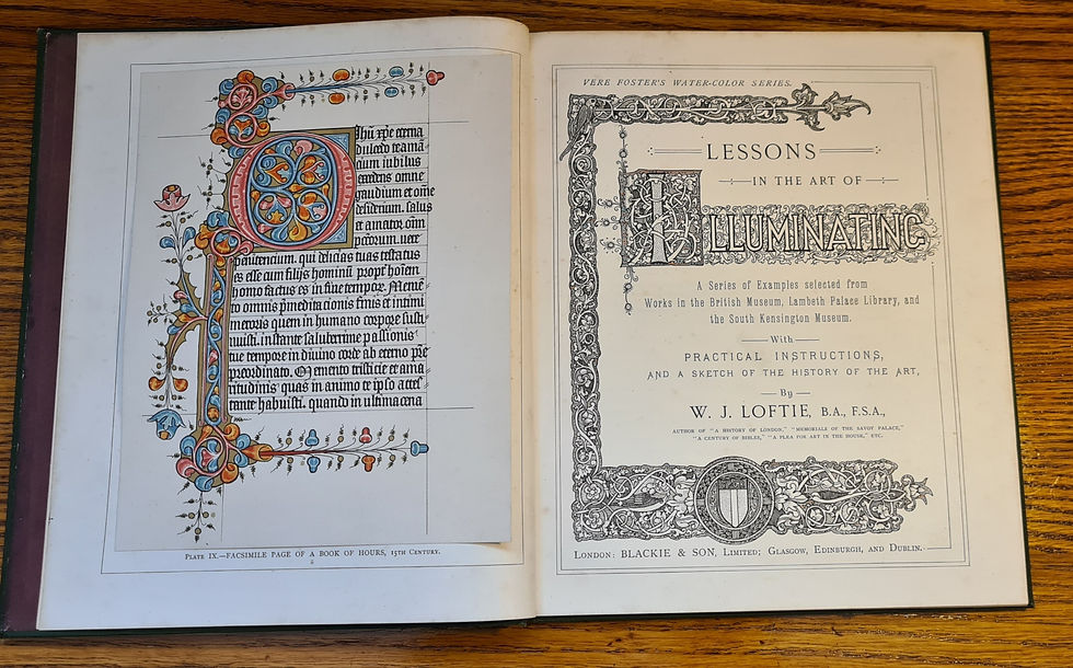 Thumbnail: W. J. Loftie, Lessons in the Art of Illuminating, Blackie & Son C1885