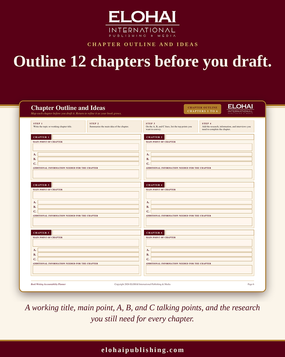 Miniaturbild: Book Writing Accountability Planner - Paperback