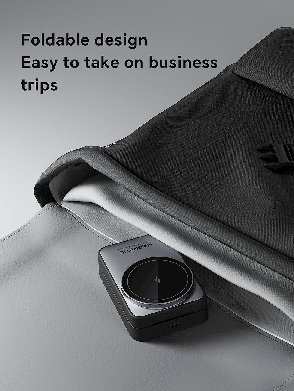 Miniatura: 3 in 1 Magnetic Wireless Charger with Nightlight Foldable Magsafe for iPhone 12-