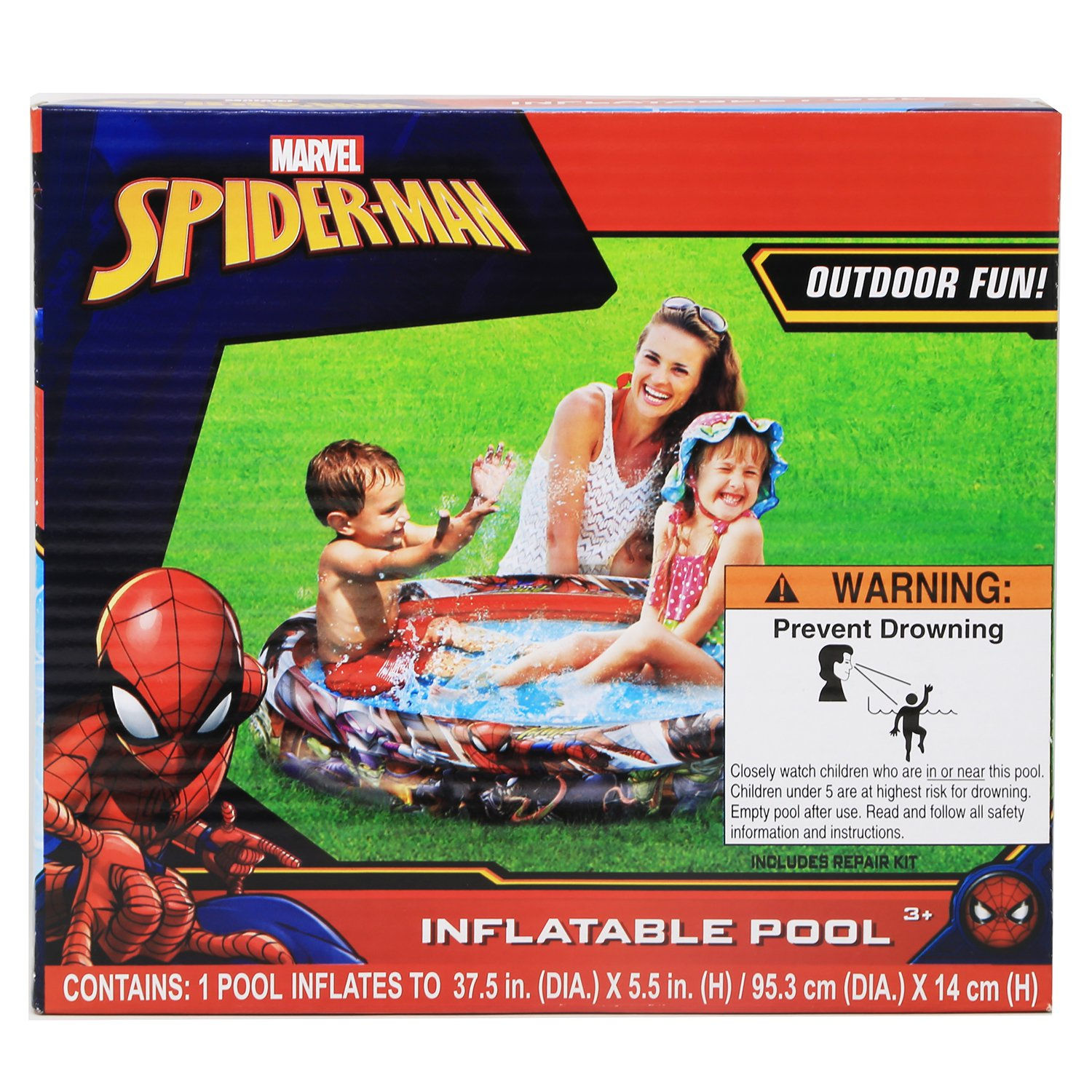 Piscina inflable Spiderman para niños