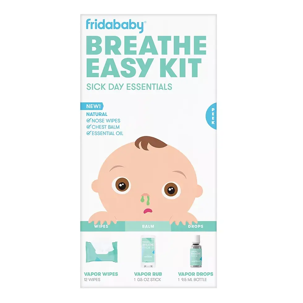 Kit Respira Fácil Fridababy, Toallitas + Bálsamo + Gotas