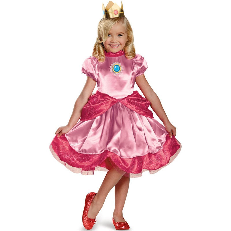 Disfraz Princesa Peach Niña Pequeña - Super Mario