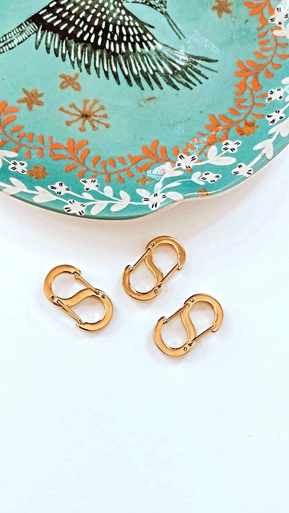 Thumbnail: S Buckles Gold Silver - Clasps - Hooks - Connectors - Stainless Steel - Vario...