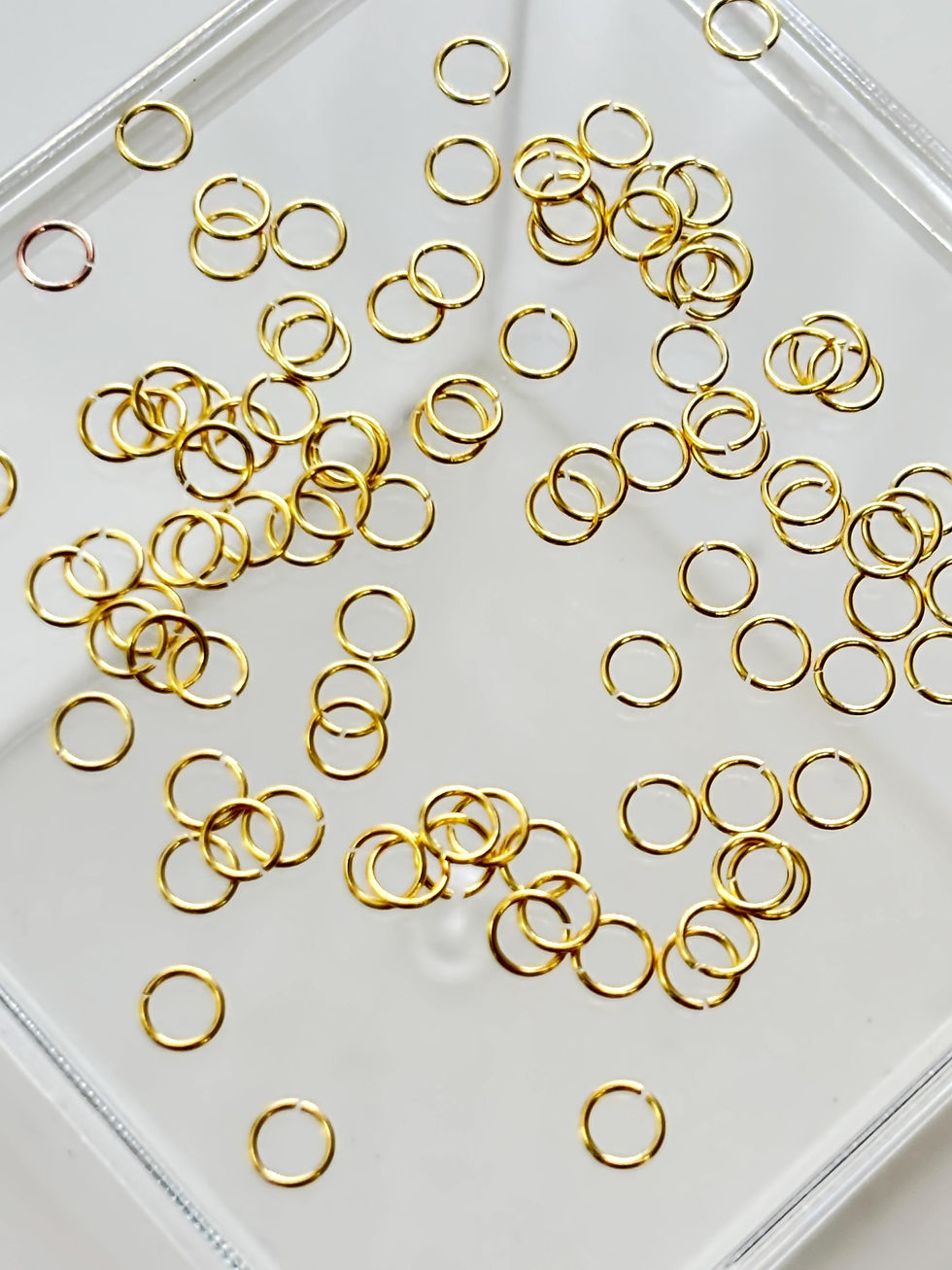 Thumbnail: Jump Rings for Permanent Jewelry Making 100 units - Sterling Silver 18k Gold ...