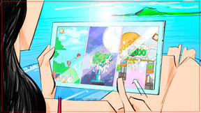 colour storyboard drawing for commercial shoot