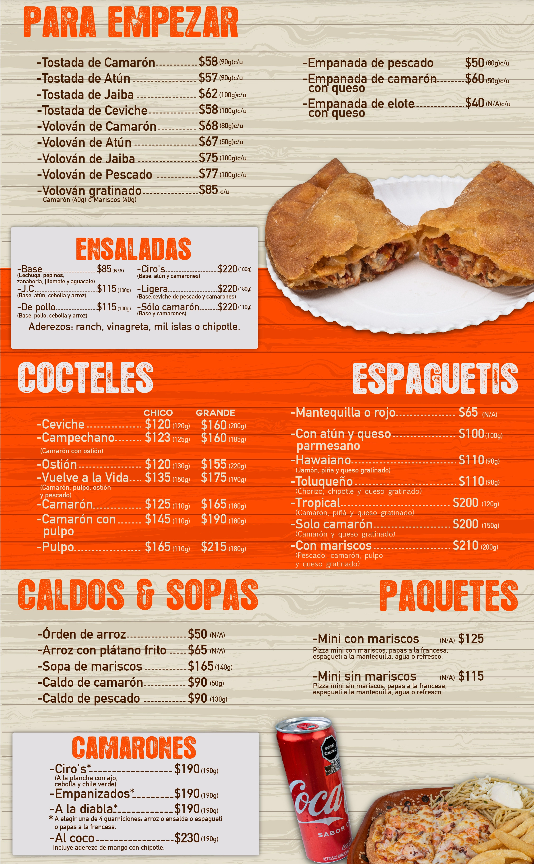 Ciro's menu online