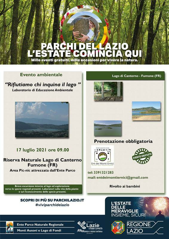 Educazione ambientale - Rifiutiamo chi inquina il Lago