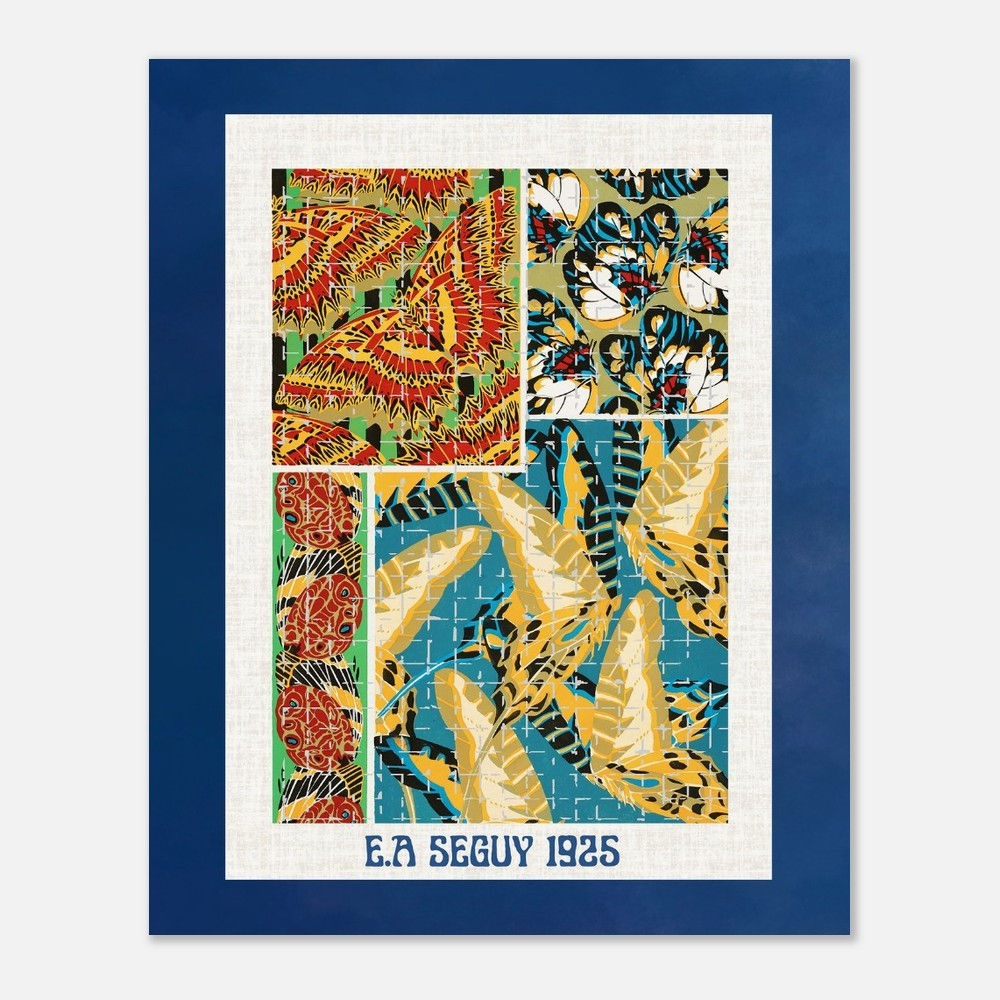 E.A. Séguy 1925 Art Deco Print - Papillons