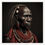 Thumbnail: Maasai portrait with black background