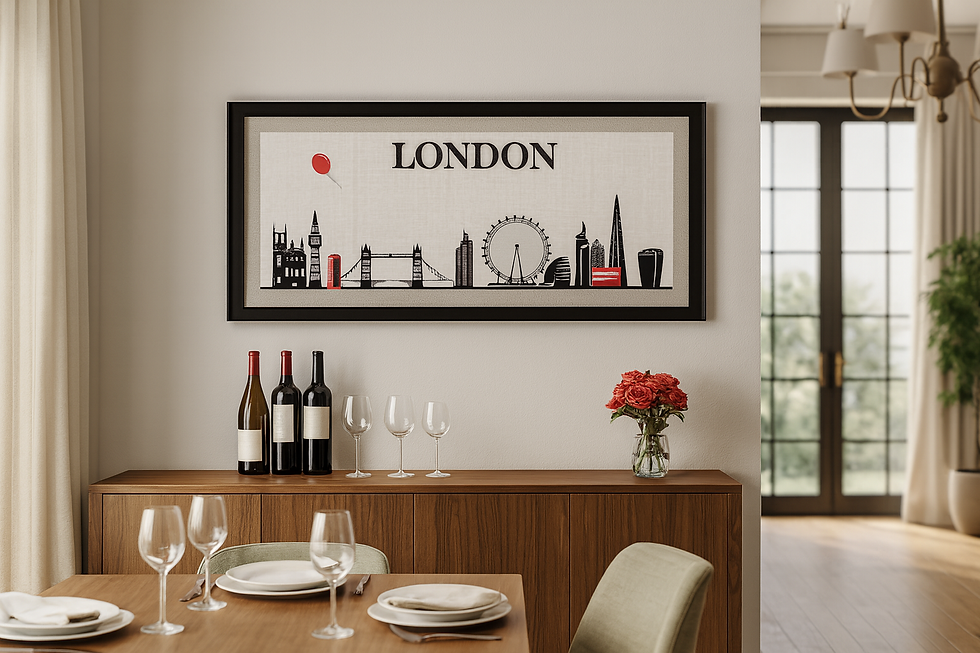 London skyline wall art print