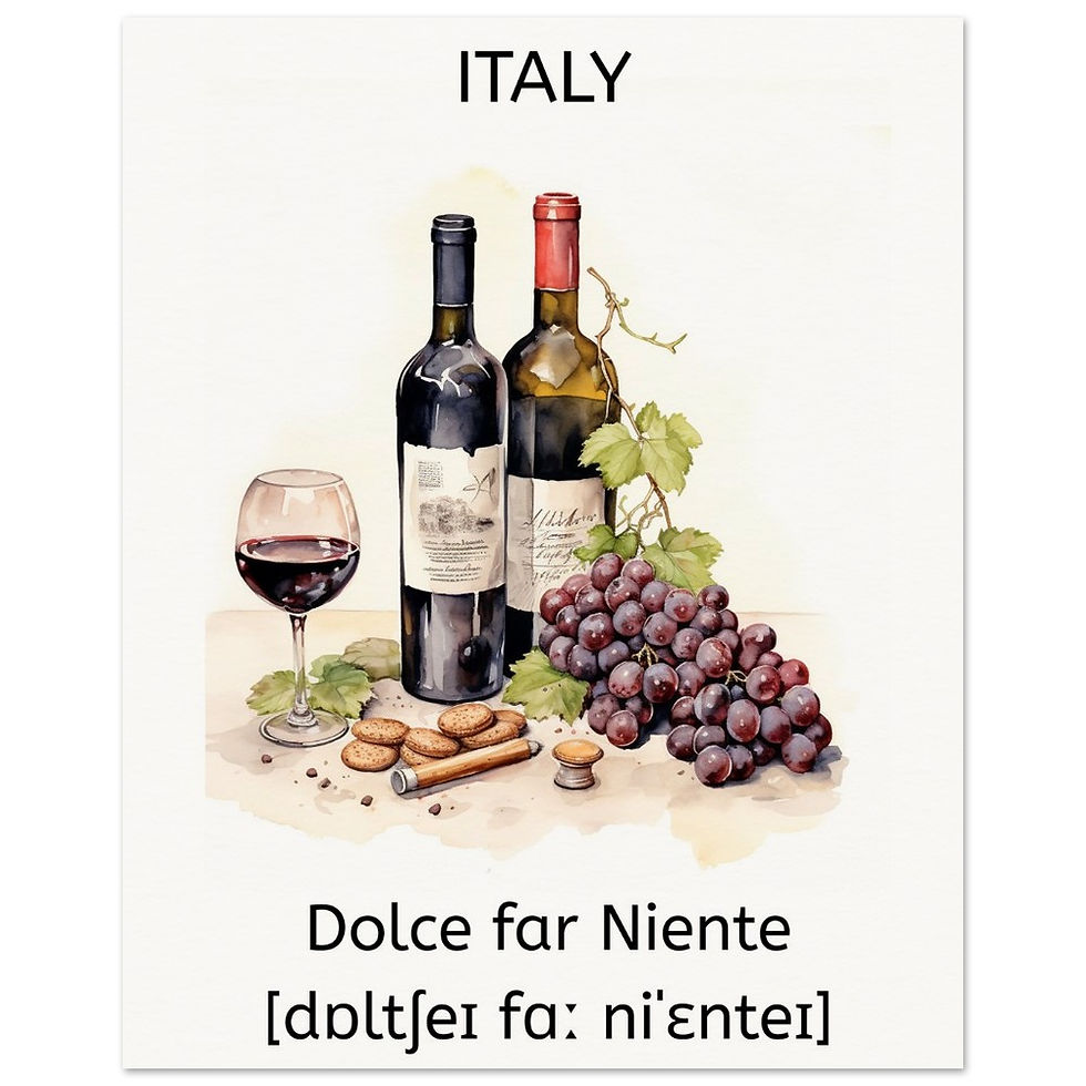 Dolche far niente poster