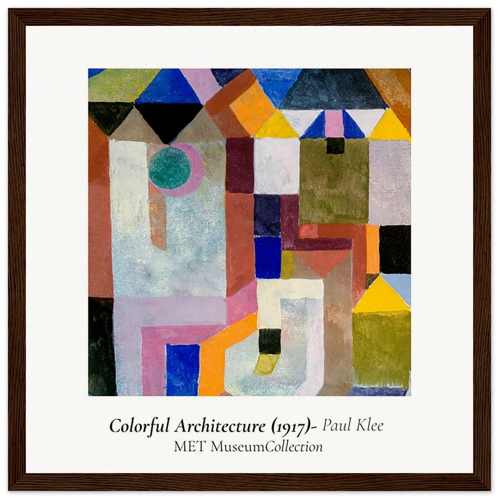 Paul Klee Colorful architecture print