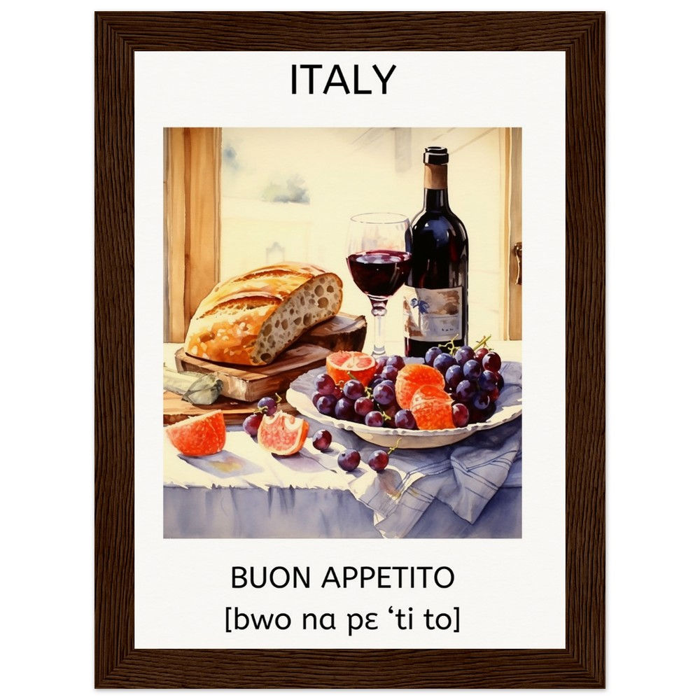 Buon Appetito Italy Kitchen Wall Art Print – Digital Download