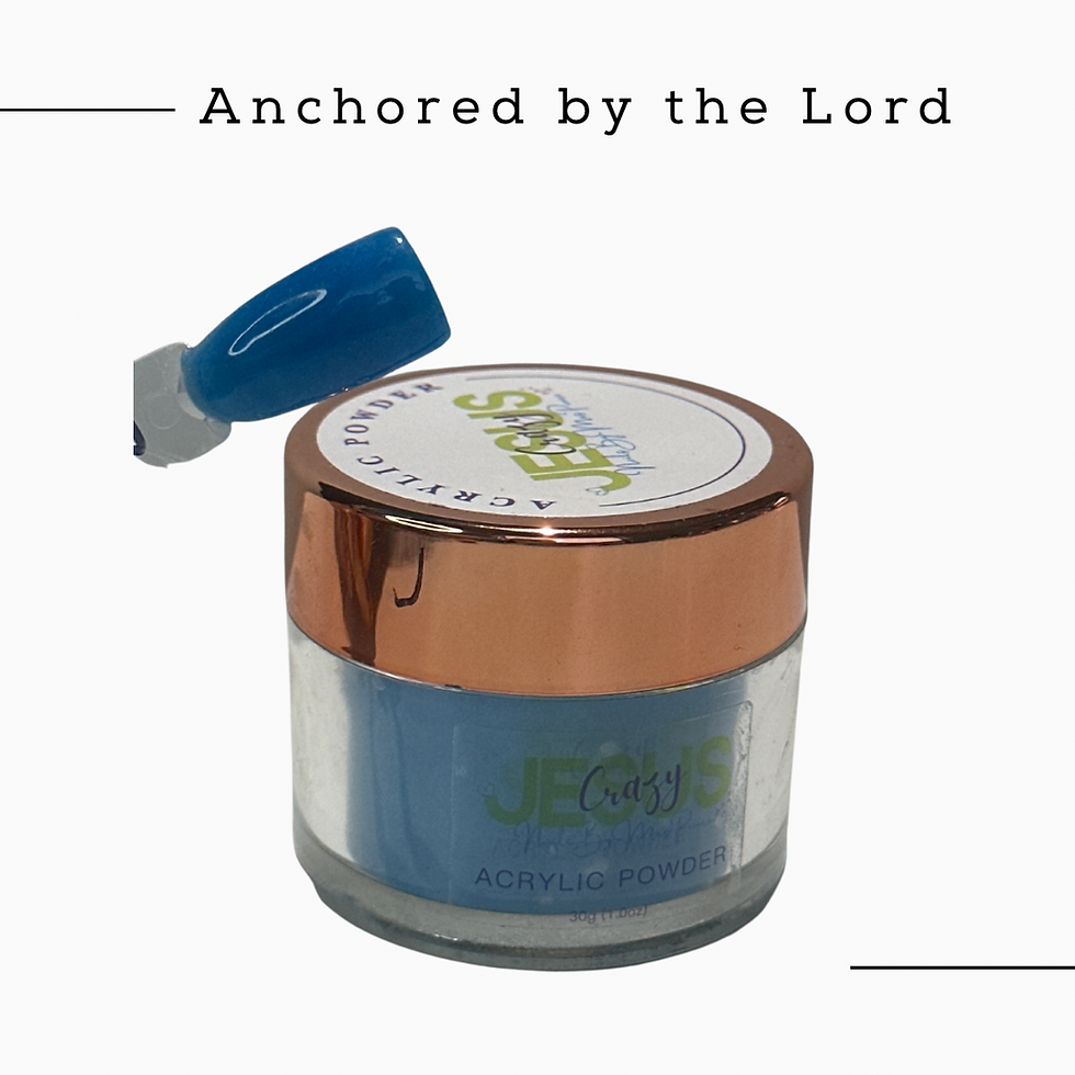 Anchored by the Lord Nail Acrylic