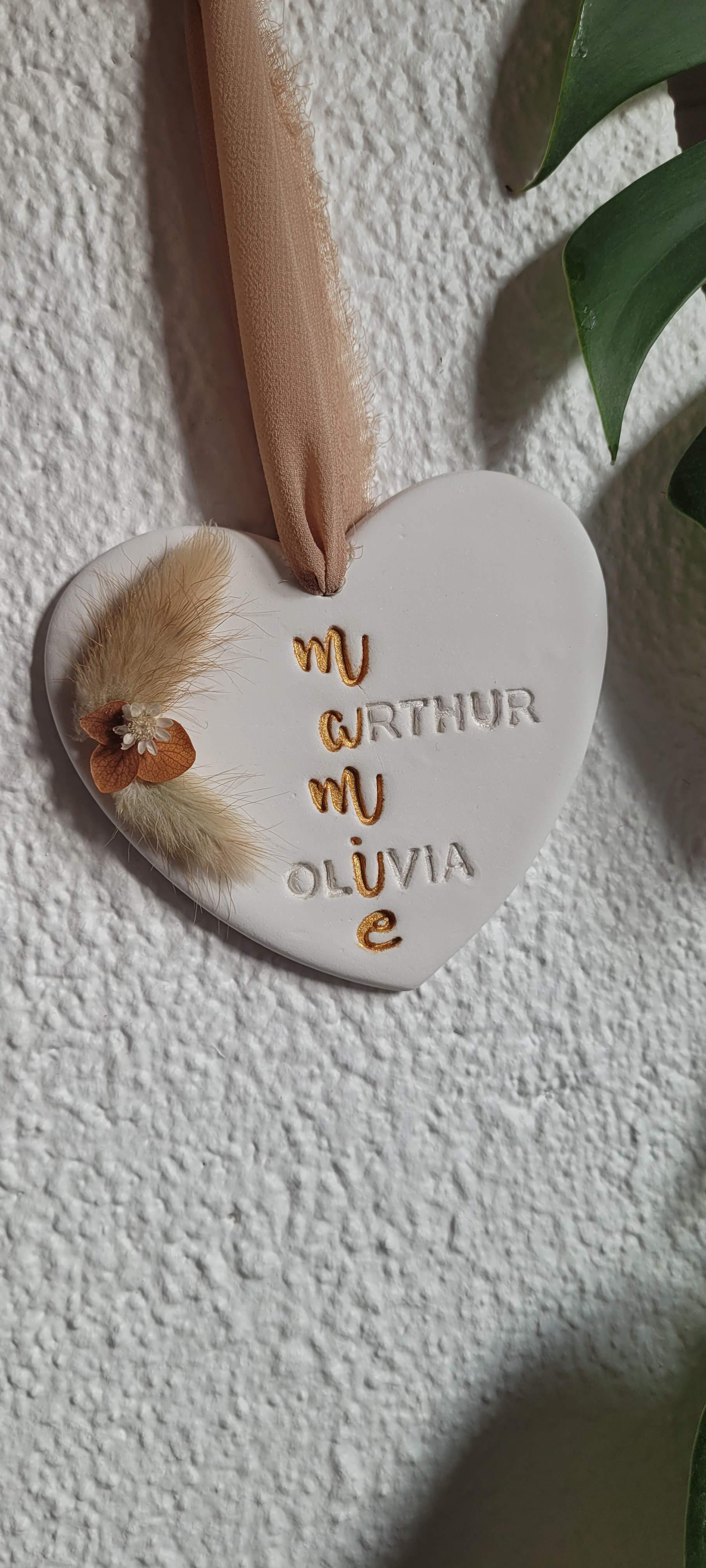 Coeur lettres mamie/enfant