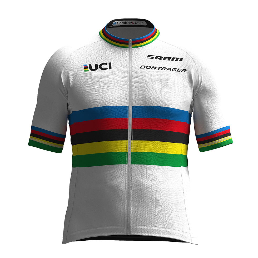 Miniatura: Uniforme ciclismo UCI BLANCO +Cap de obsequio