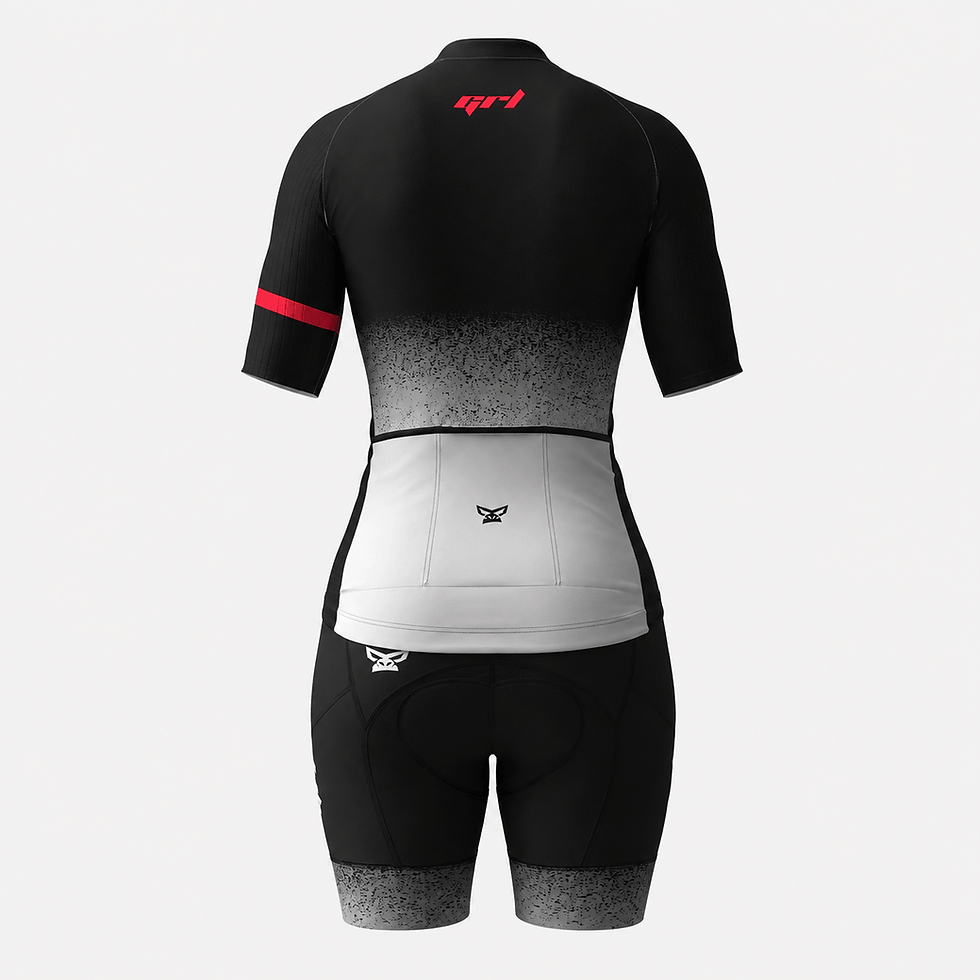 Miniatura: Uniforme Elite Mujer Carbón Rojo