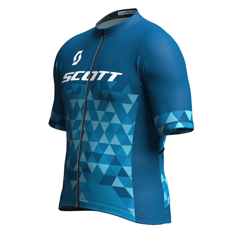 Miniatura: Uniforme ciclismo SCOTT AZUL +Cap de obsequio