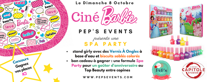 Ciné-Barbie : Spa Party pour un goûter d'anniversaire girly
