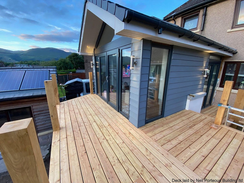 Naturally Larch decking