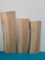 3 Natural edge Elm offcuts