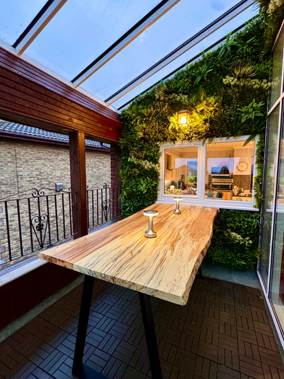 Hardwood Bar-Top and Table   