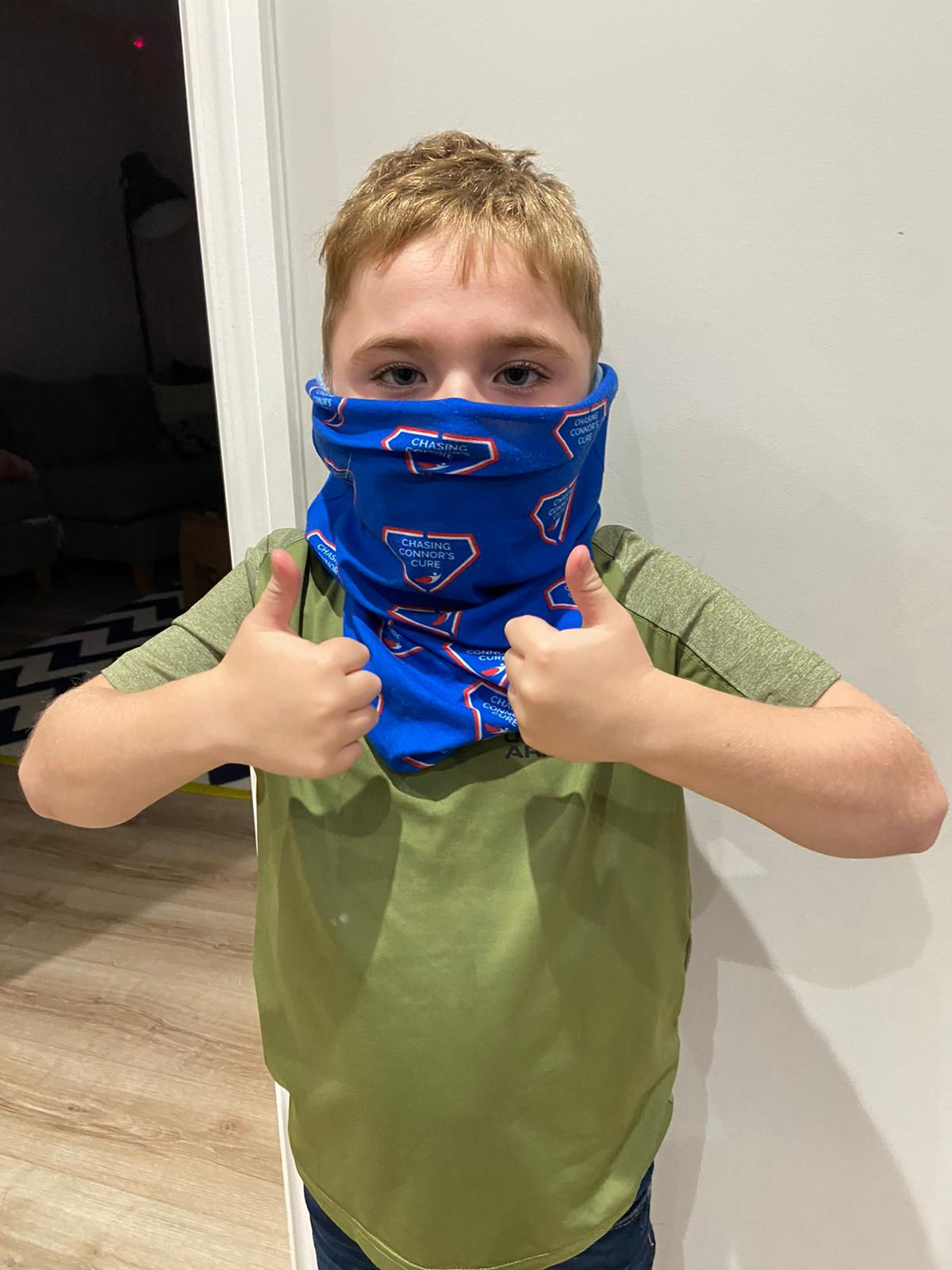 Chasing Connor's Cure branded snood - local pick up to Hildenborough