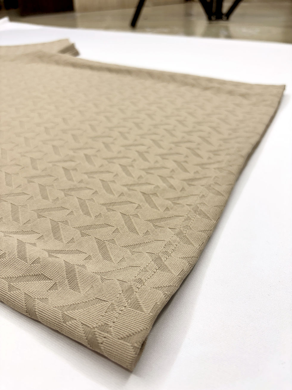 Thumbnail: Cream Zipper Polo T-shirt