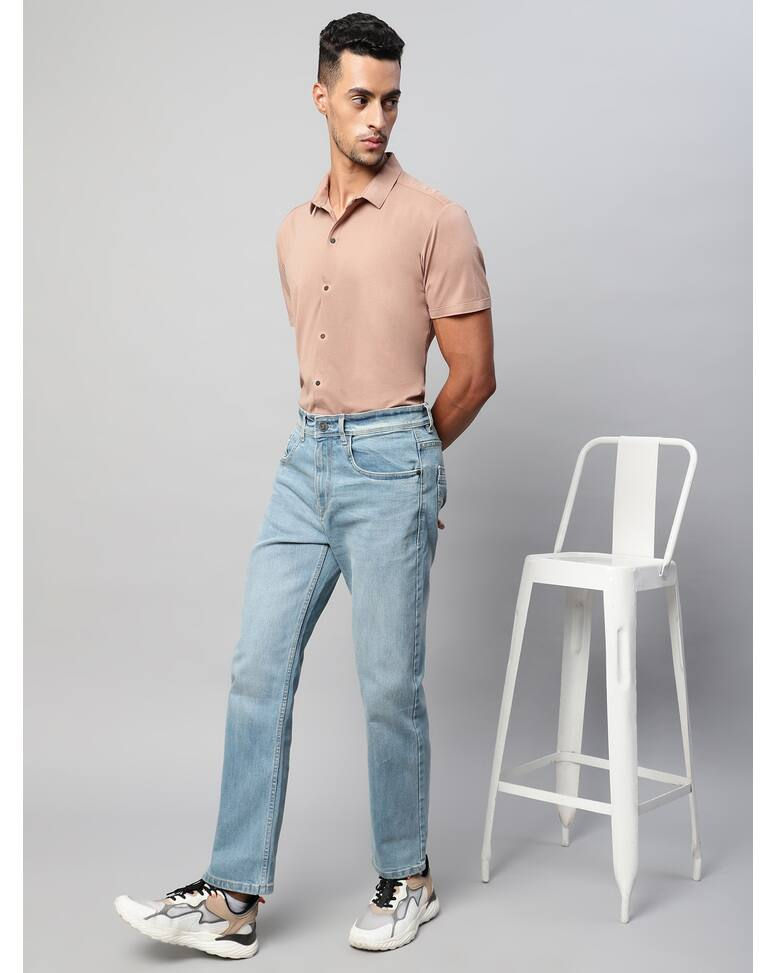 Thumbnail: Twill Straight Premium Denim Jeans