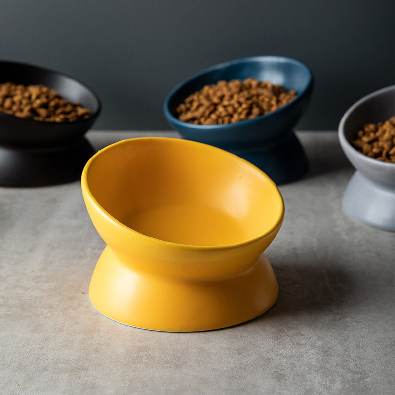 Thumbnail: PurrDish™ Modern Elevated Feeding Bowl for Cats