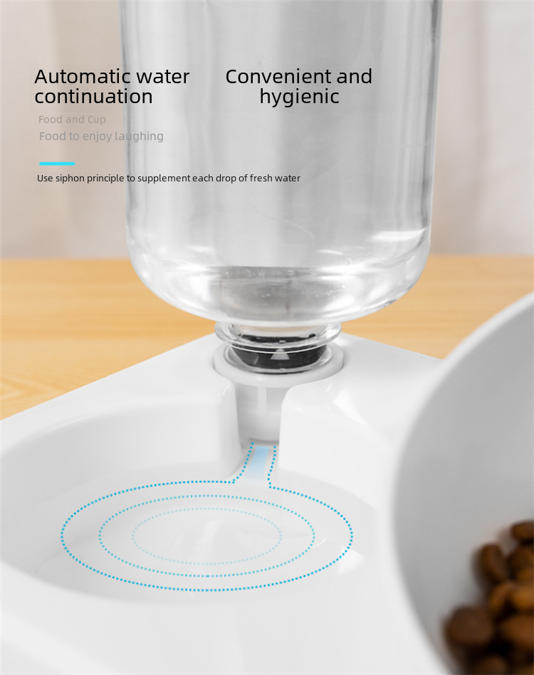 Thumbnail: PurrFlow™ 2-in-1 Food & Water Station for Cats