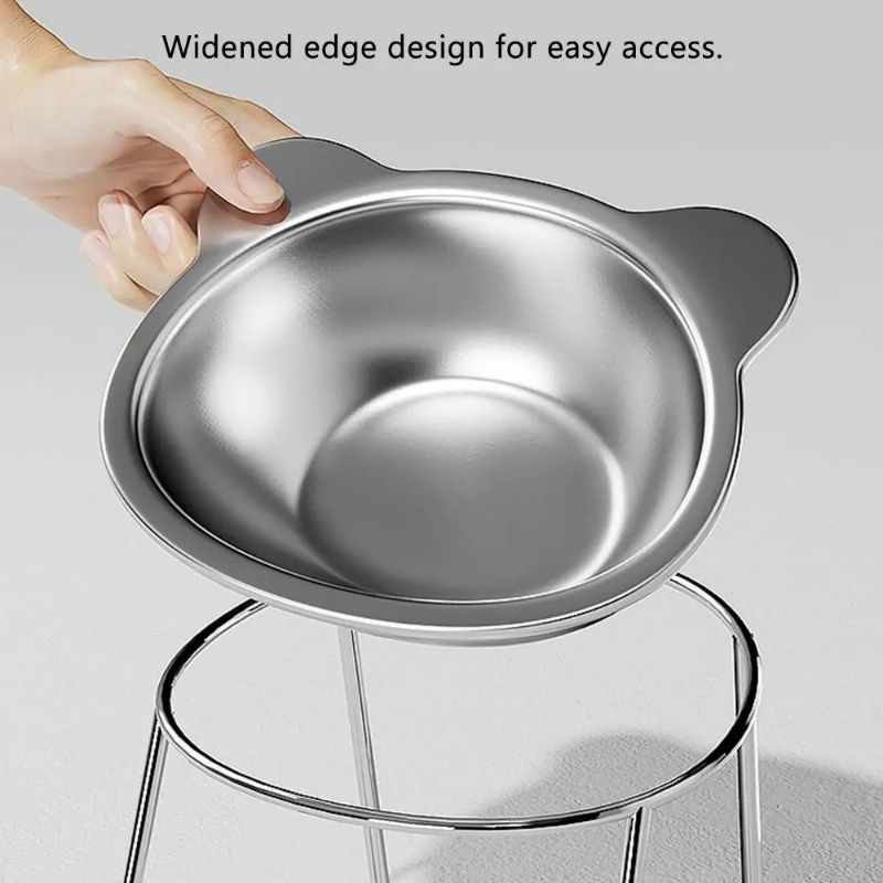 Thumbnail: WhiskerBowl™ 15° Elevated Feeding Bowl for Cats