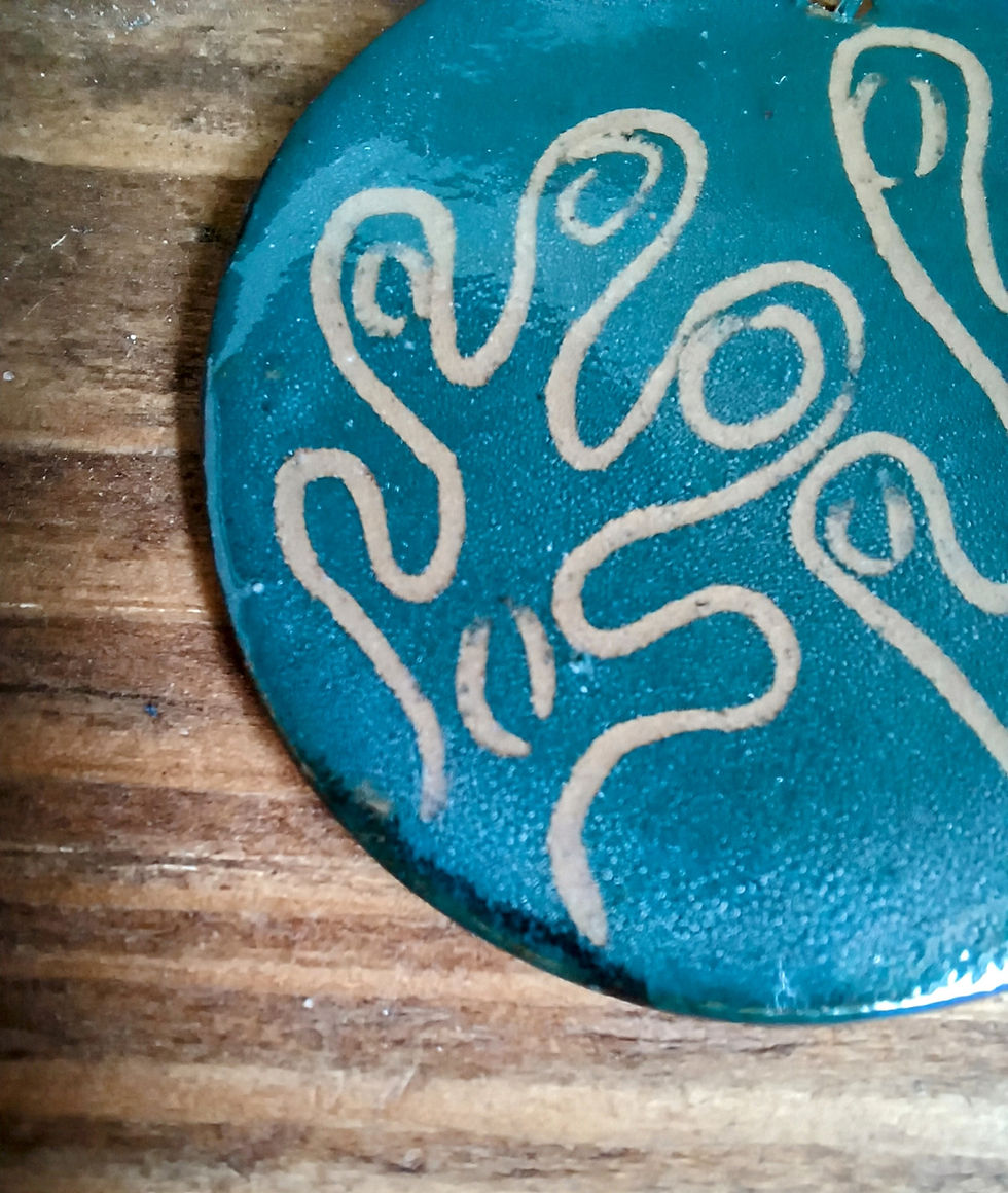 Thumbnail: Seaweed Disk Earrings