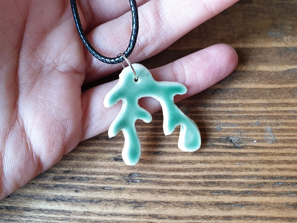 Thumbnail: Seaweed Pendant Necklace.