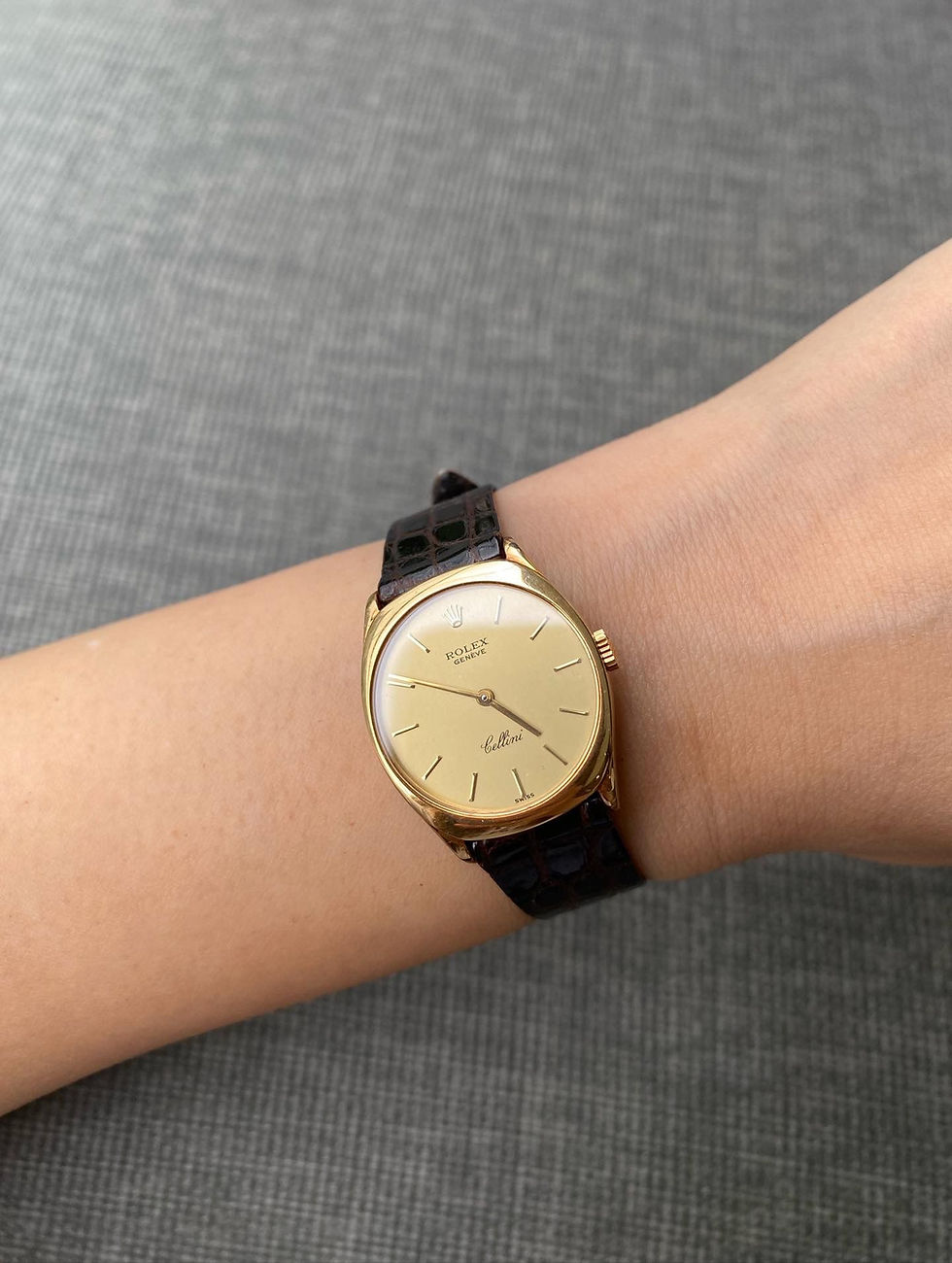 Thumbnail: ROLEX CELLINI 18K SOLID GOLD MANUAL CHAMPAGNE DIAL