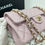 Thumbnail: CHANEL MICROCHIPPED BABY PASTEL PINK CAVIAR SMALL CLASSIC FLAP GOLD HARDWARE