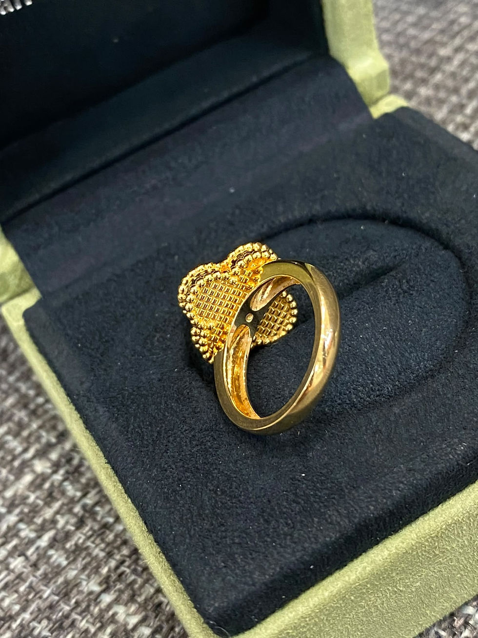 Thumbnail: VAN CLEEF & ARPELS VCA ALHAMBRA RING 18K SOLID GOLD | MOP - Size 48 