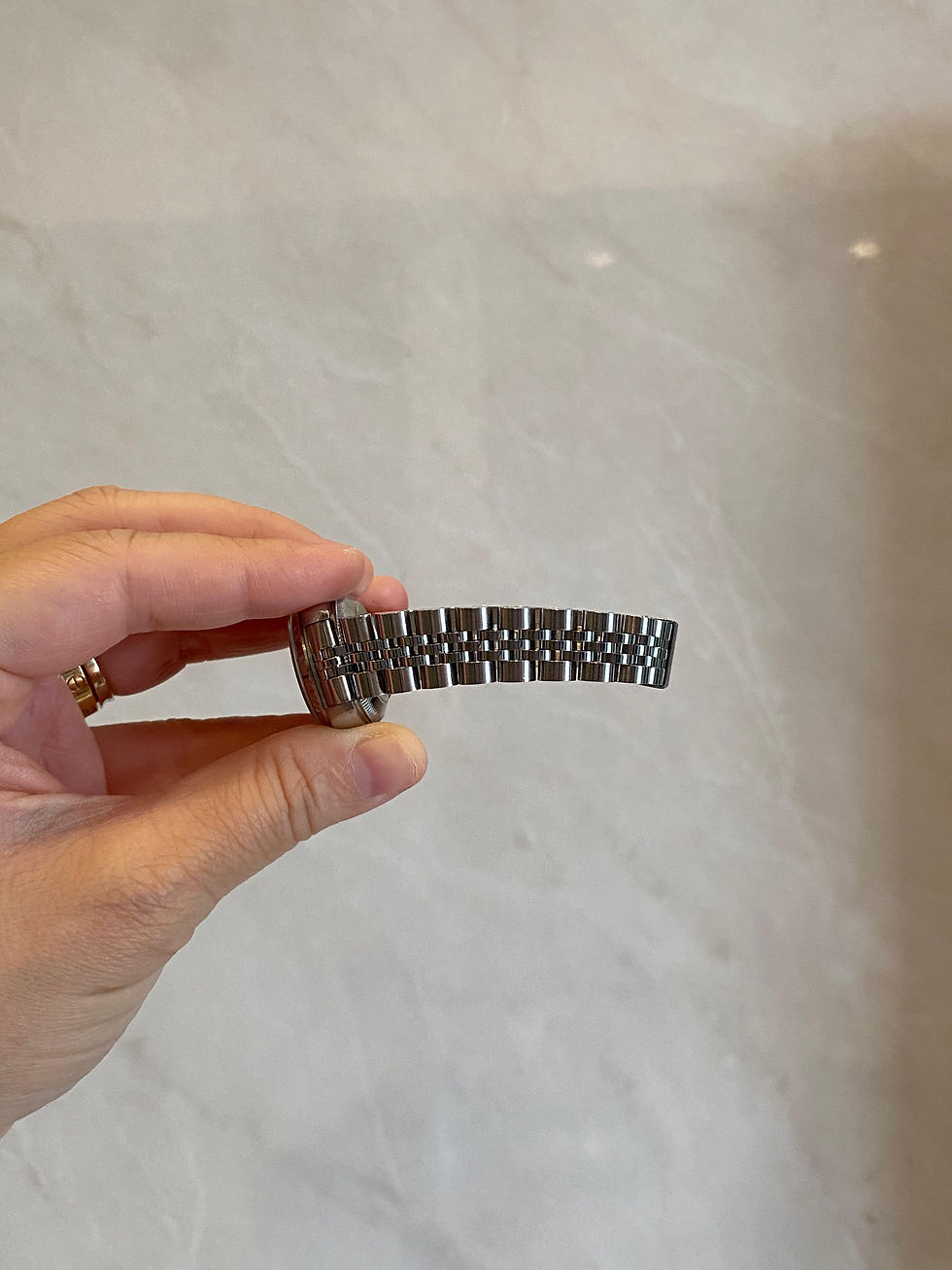 Thumbnail: ROLEX DATEJUST 26 DISCONTINUED NAVY DIAL DIAMONDS AUTOMATIC WATCH