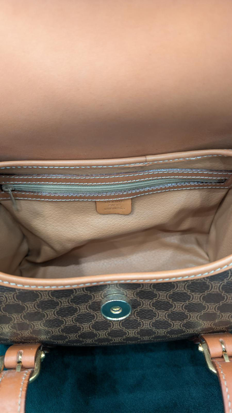 Thumbnail: CELINE VINTAGE TRIOMPHE TOP HANDLE BAG MONOGRAM