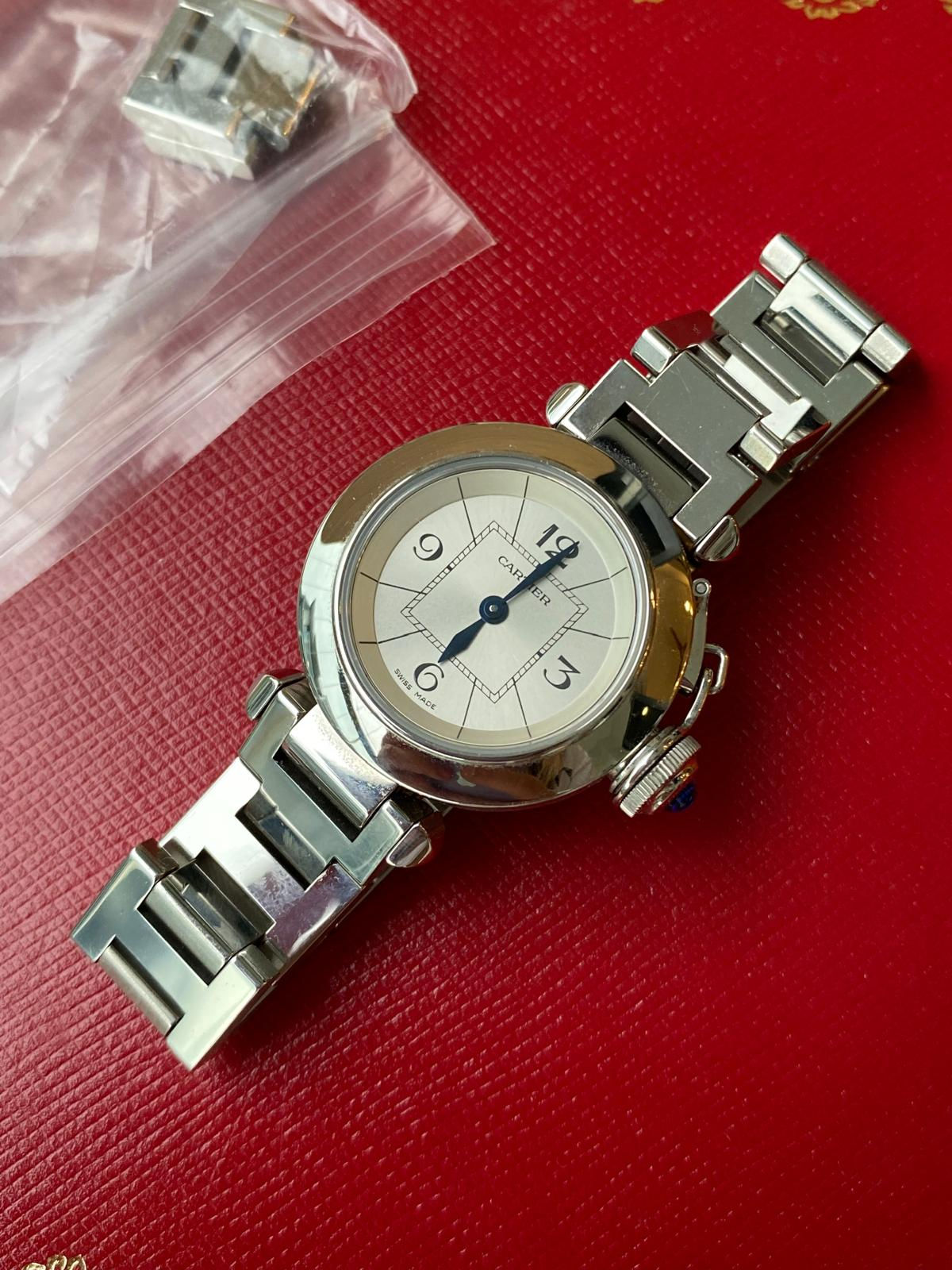 CARTIER LADY PASHA STEEL QUARTZ (PRELOVED MINT)
