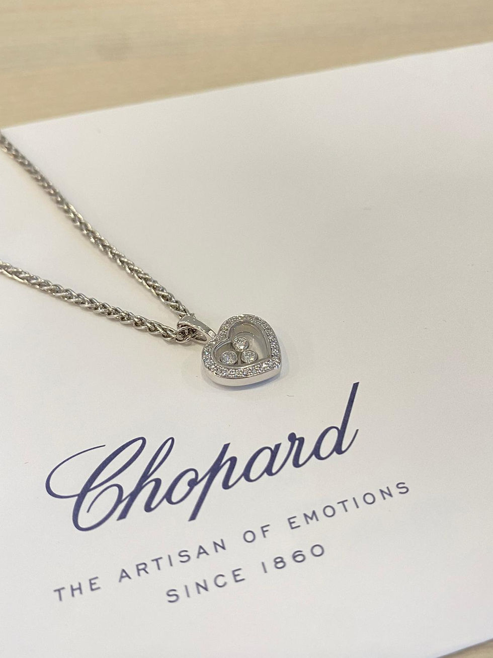 Thumbnail: CHOPARD HAPPY DIAMONDS ICONS NECKLACE 18K WG