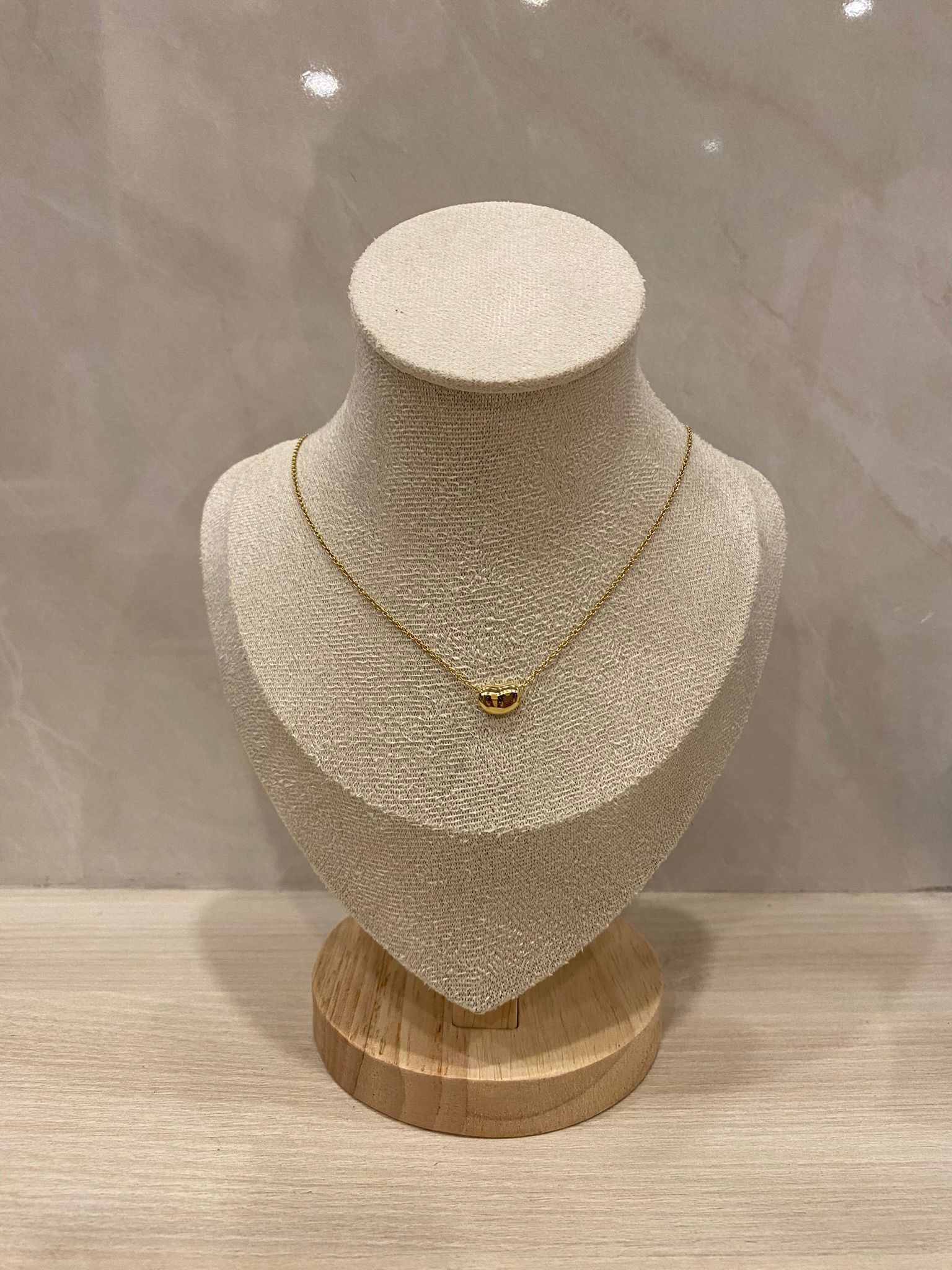 TIFFANY & CO BEAN NECKLACE 9MM 18k SOLID YELLOW GOLD ELSA PERETTI