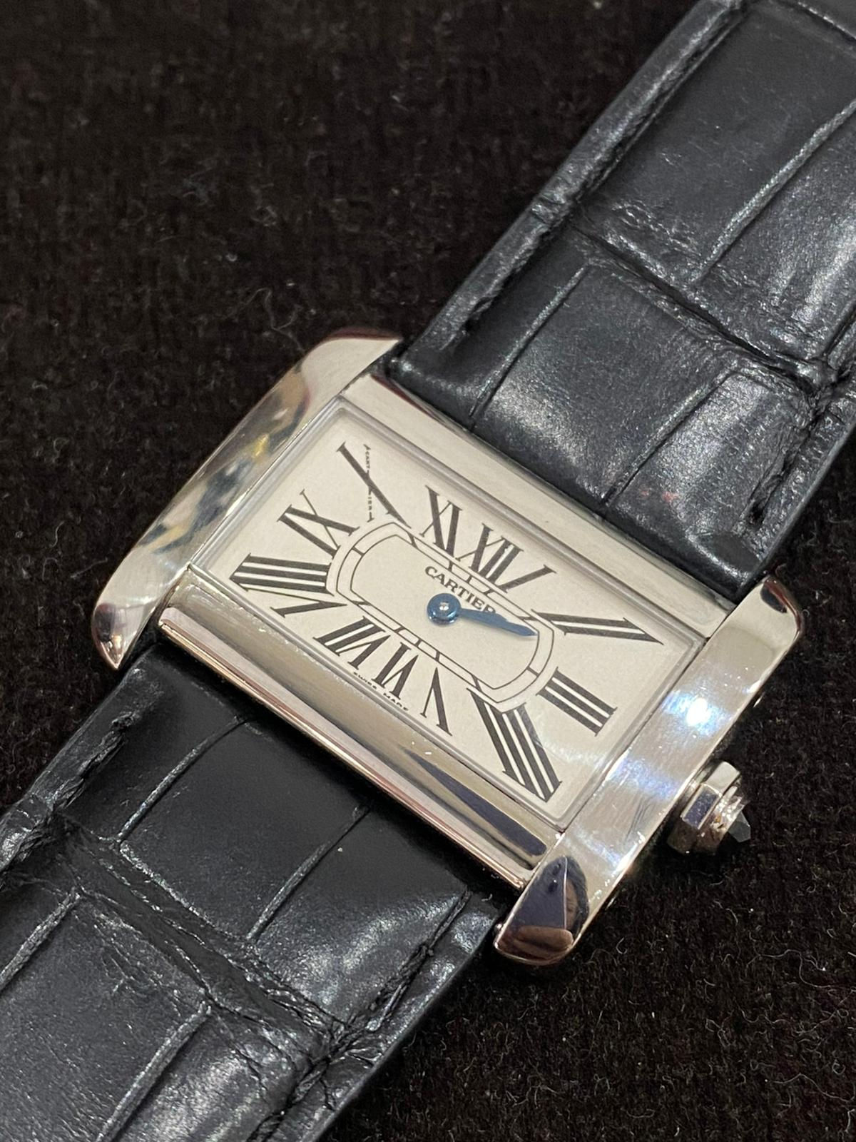 CARTIER TANK DIVAN STEEL QUARTZ CLASSIC DIAL