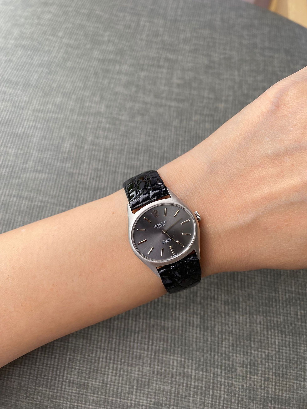 Thumbnail: ROLEX CELLINI GHOST GREY DIAL 18K SOLID WHITE GOLD MANUAL
