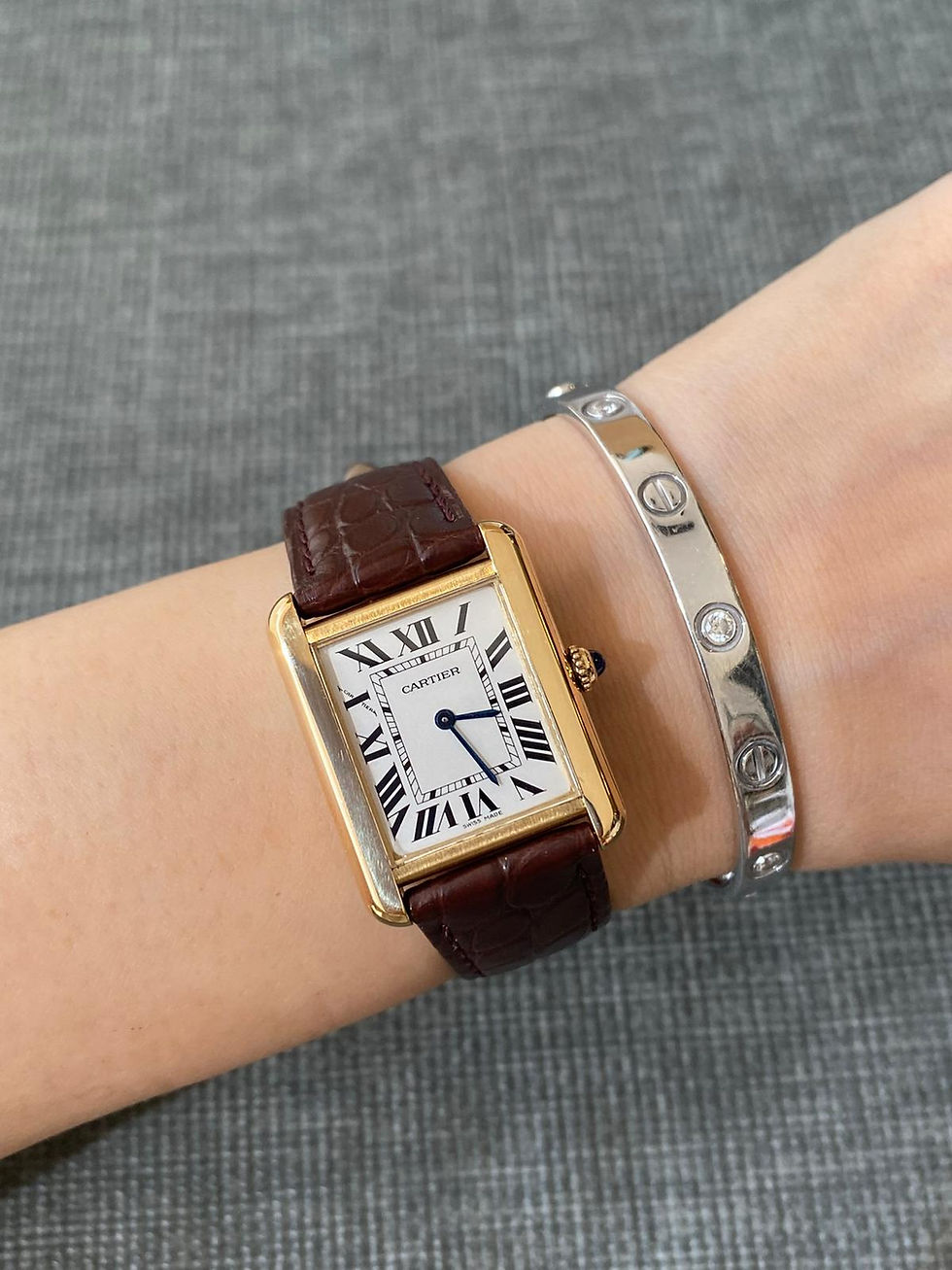 Thumbnail: CARTIER TANK SOLO SM 18K SOLID GOLD QUARTZ CLASSIC