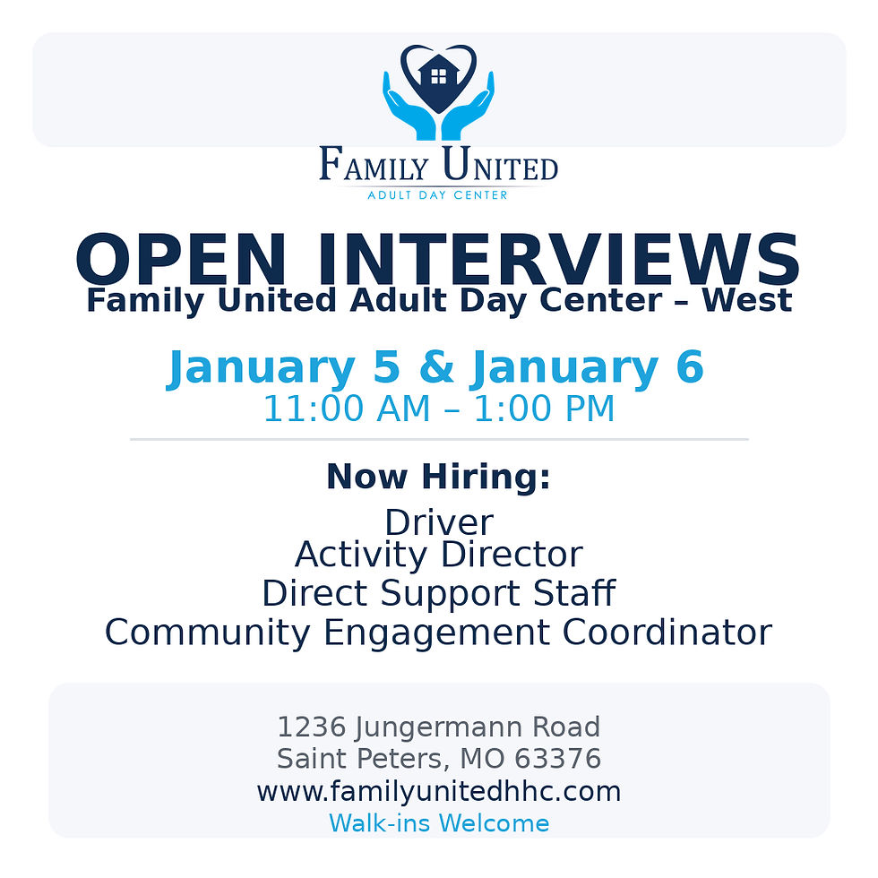 Family United ADC, West Hiring Fair