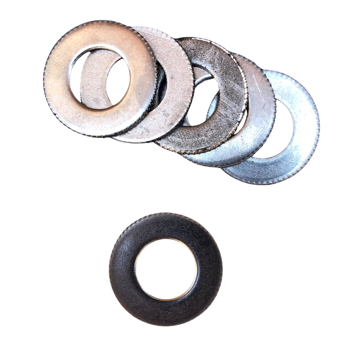 Norton Girder Fork Spindle Knurled Washer