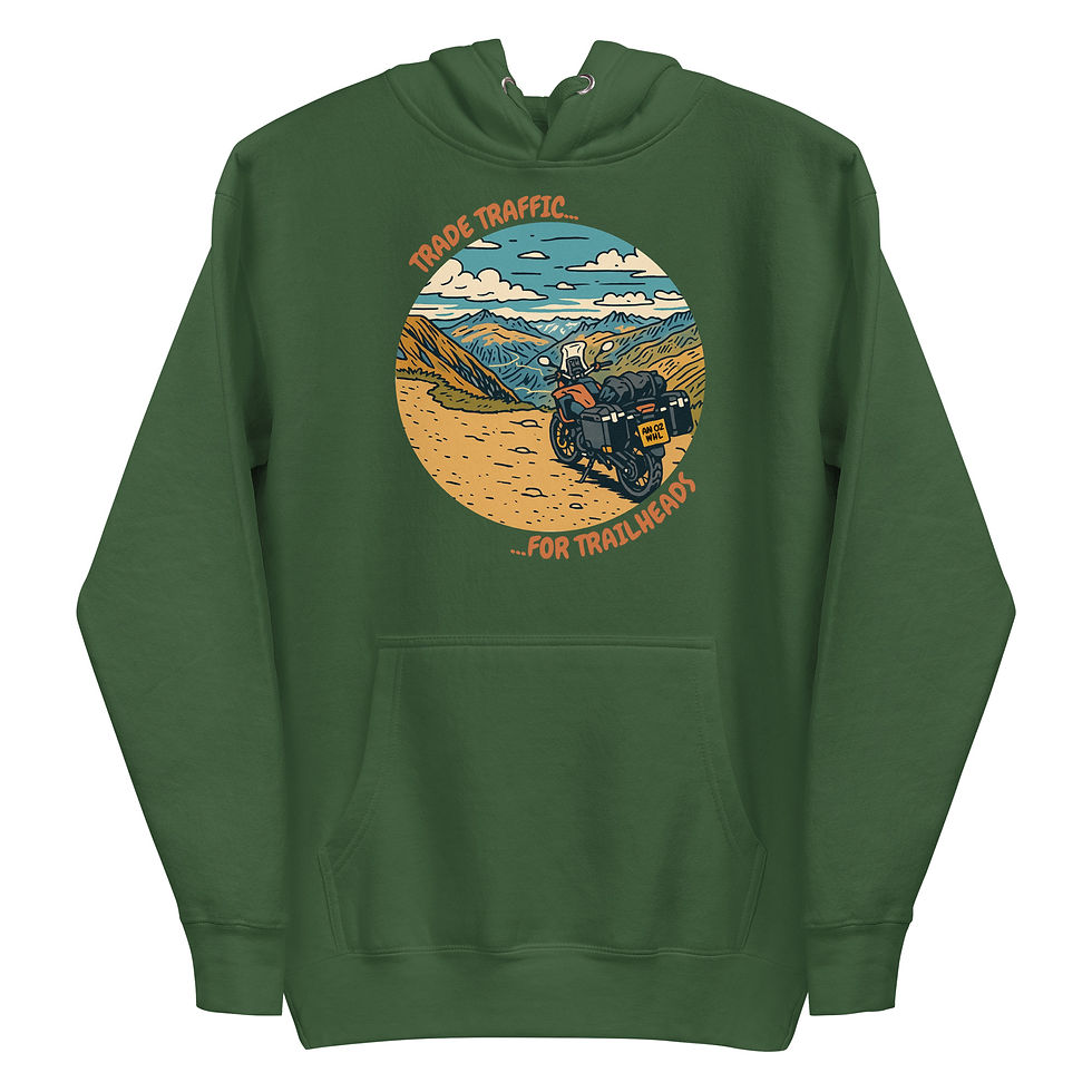 Thumbnail: Trade Traffic For Trailheads Unisex Hoodie